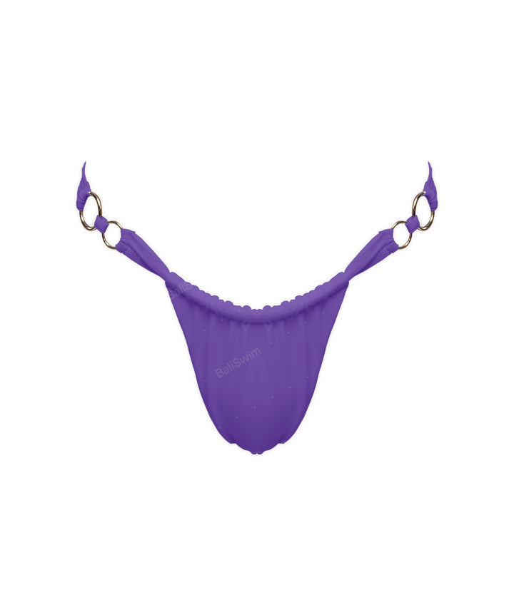 BSWS-B124 Double Rings Ruched Bikini Bottom