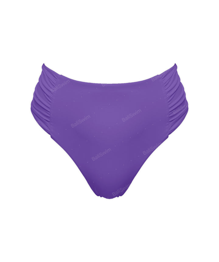 BSWS-B127 Ruched High Waist Bikini Bottom
