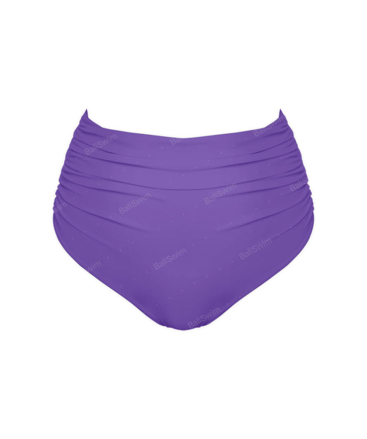 BSWS-B31 Gathered High Rise Bikini Bottom