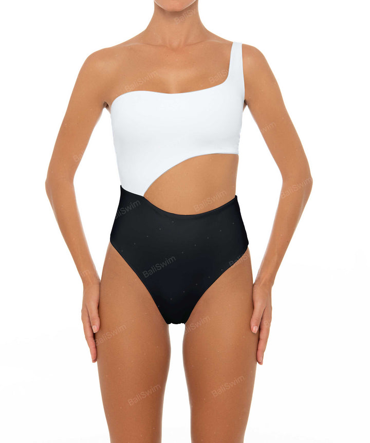 BSWS-S34 One Shoulder Swimsuit