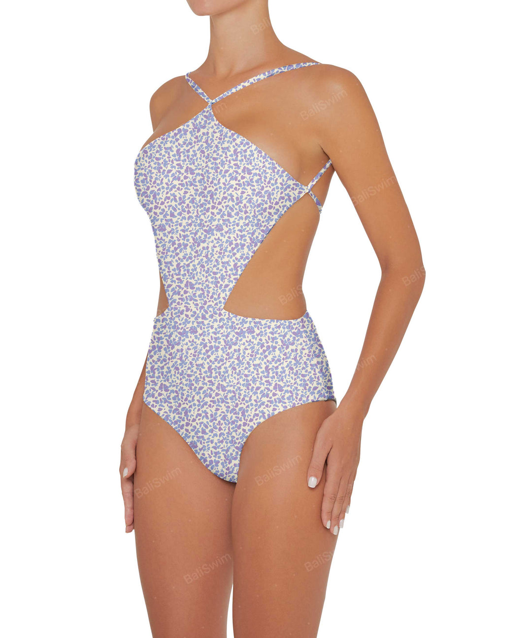 BSWS-S45 Peek a Boo Halter One Piece