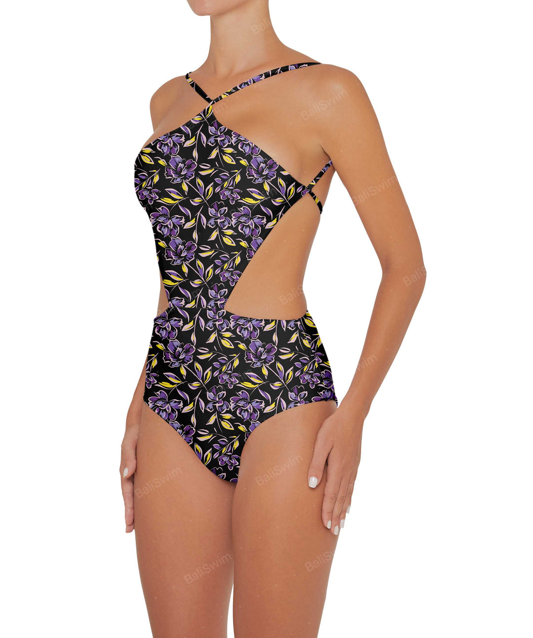 BSWS-S45 Peek a Boo Halter One Piece