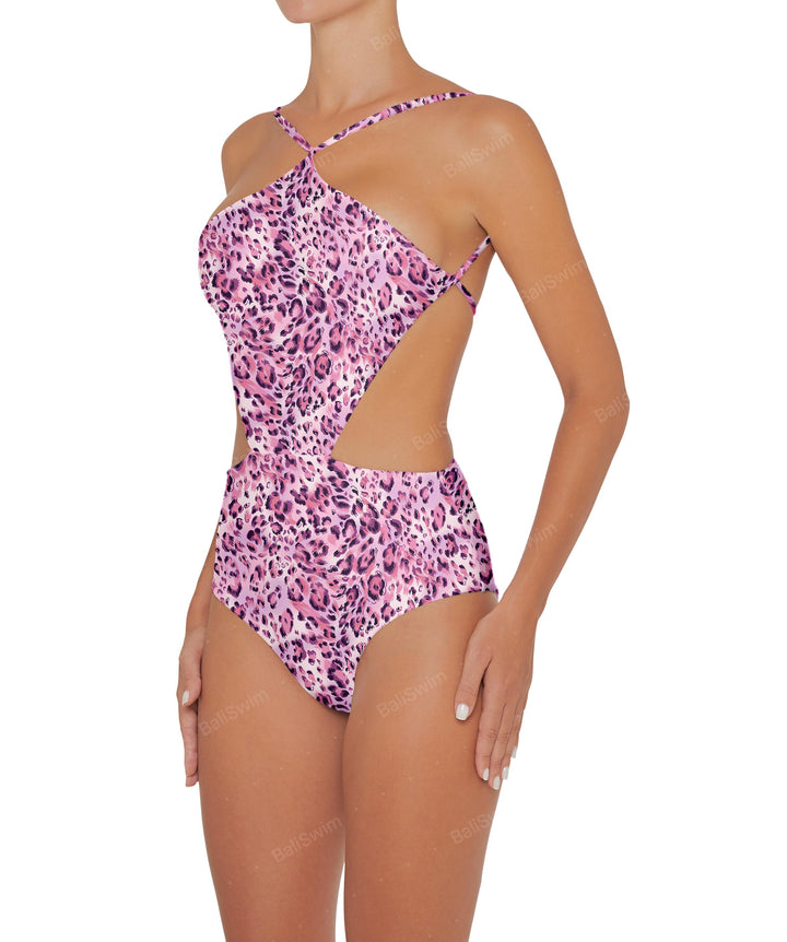 BSWS-S45 Peek a Boo Halter One Piece