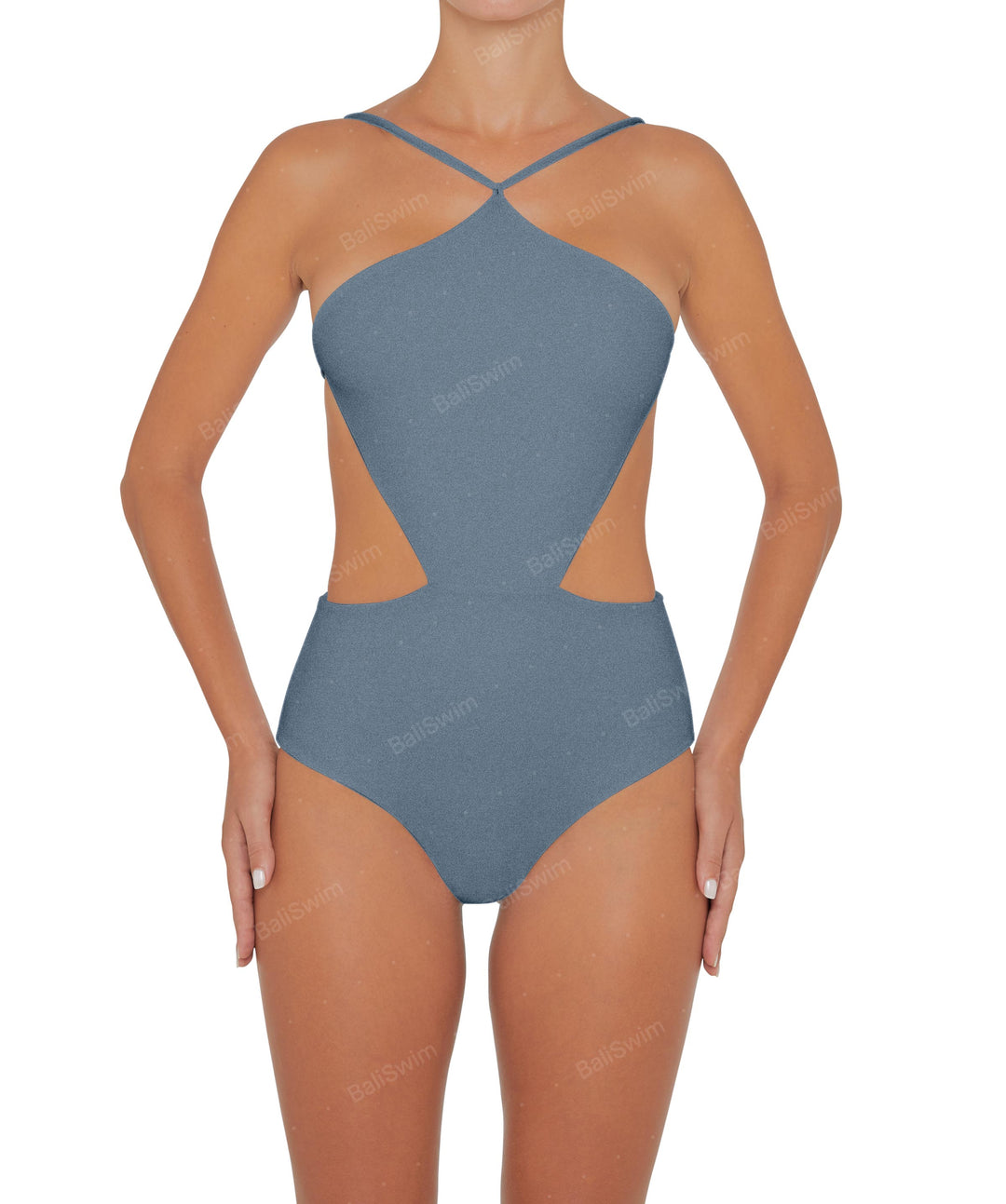BSWS-S45 Peek a Boo Halter One Piece