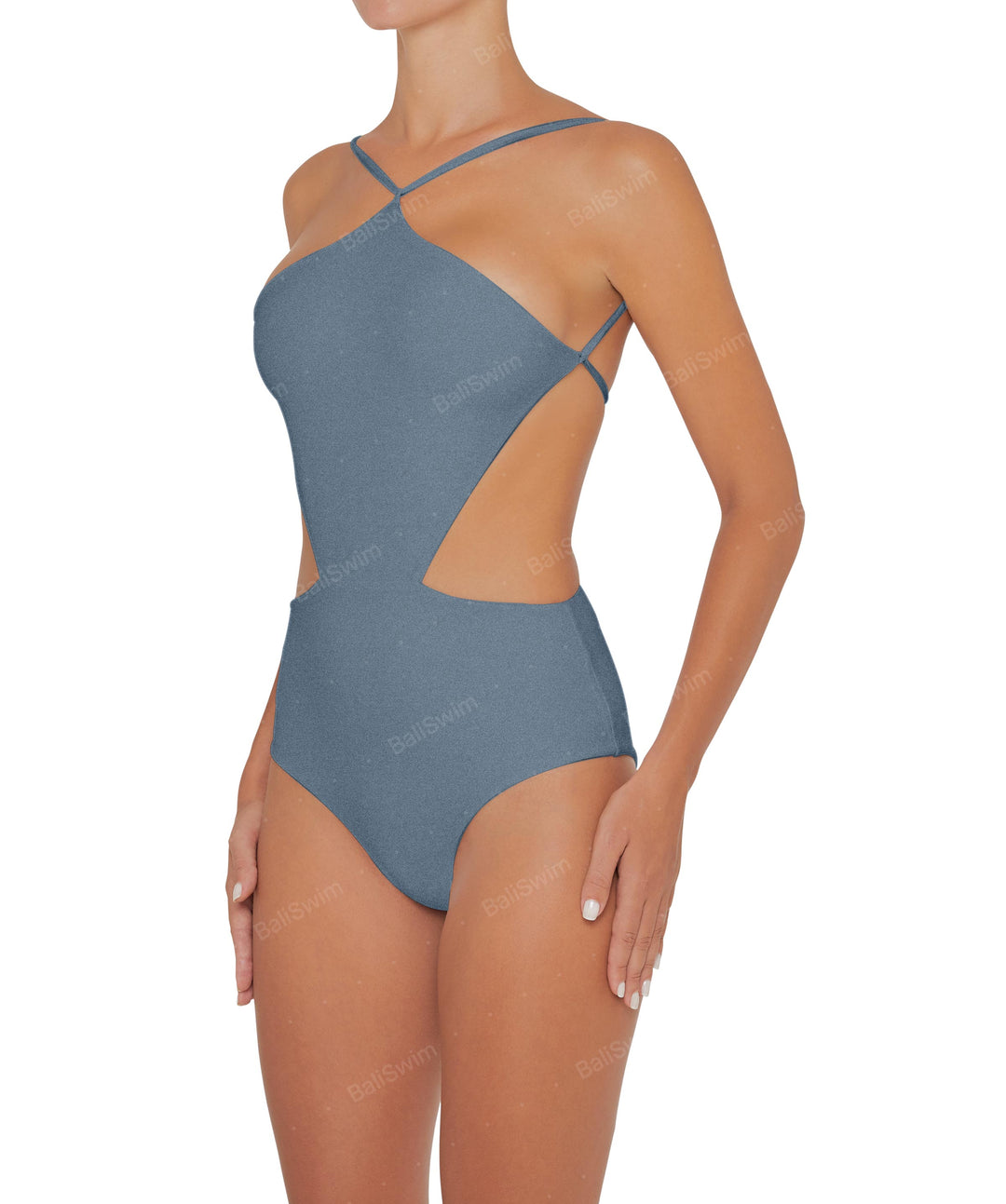BSWS-S45 Peek a Boo Halter One Piece