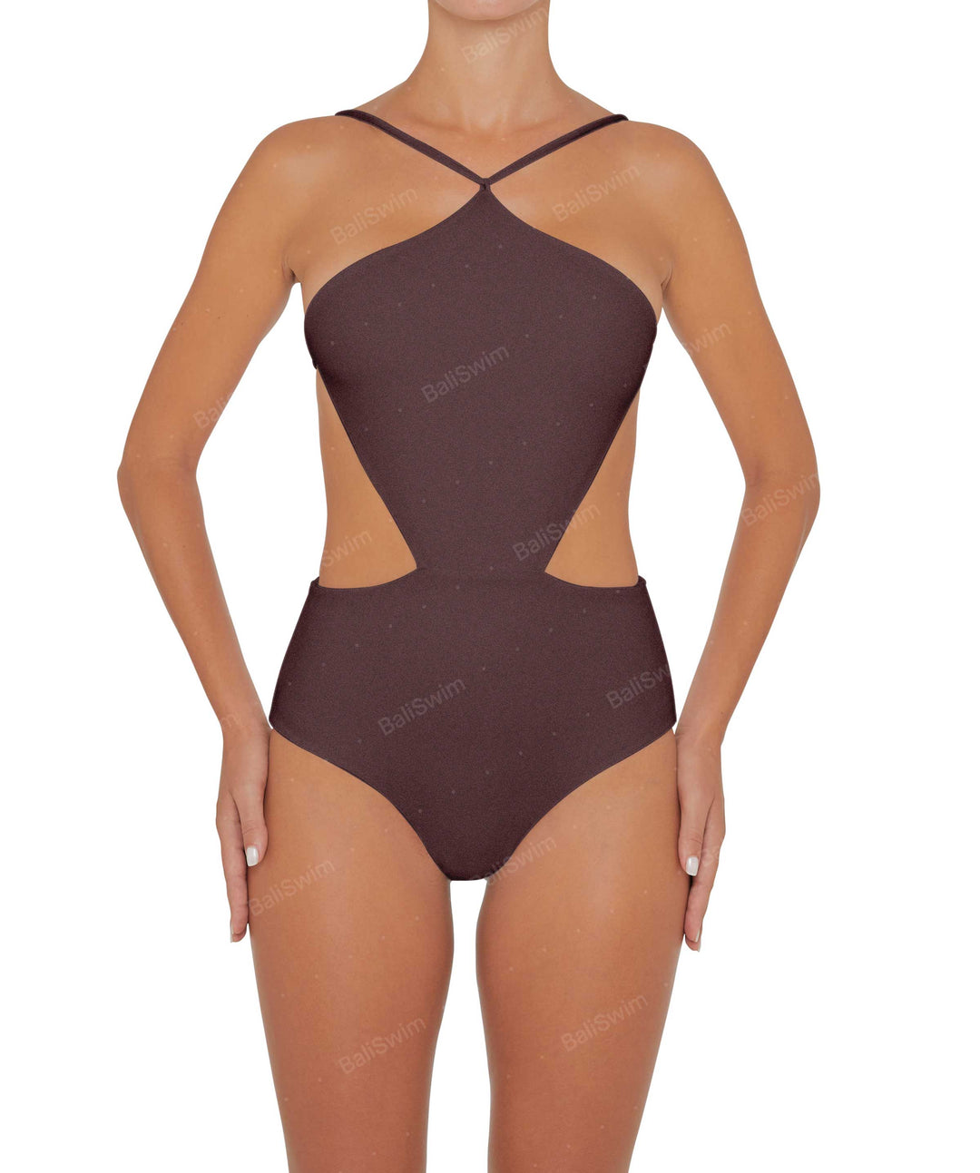 BSWS-S45 Peek a Boo Halter One Piece