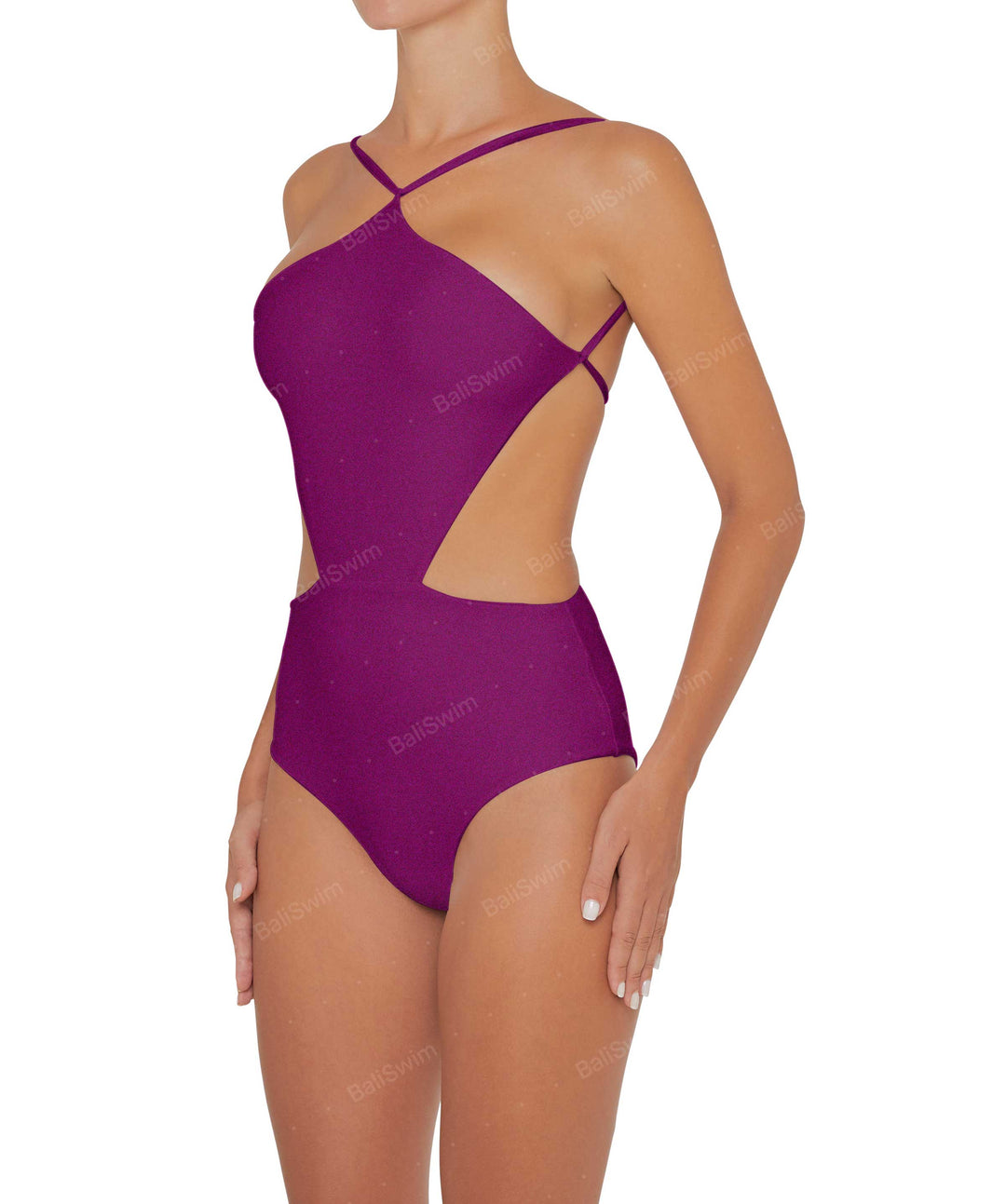 BSWS-S45 Peek a Boo Halter One Piece