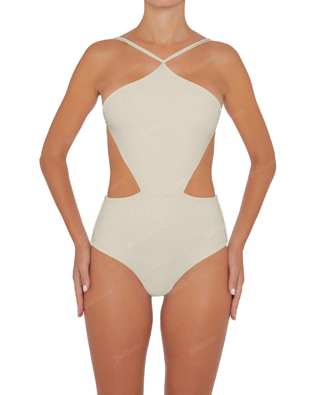 BSWS-S45 Peek a Boo Halter One Piece