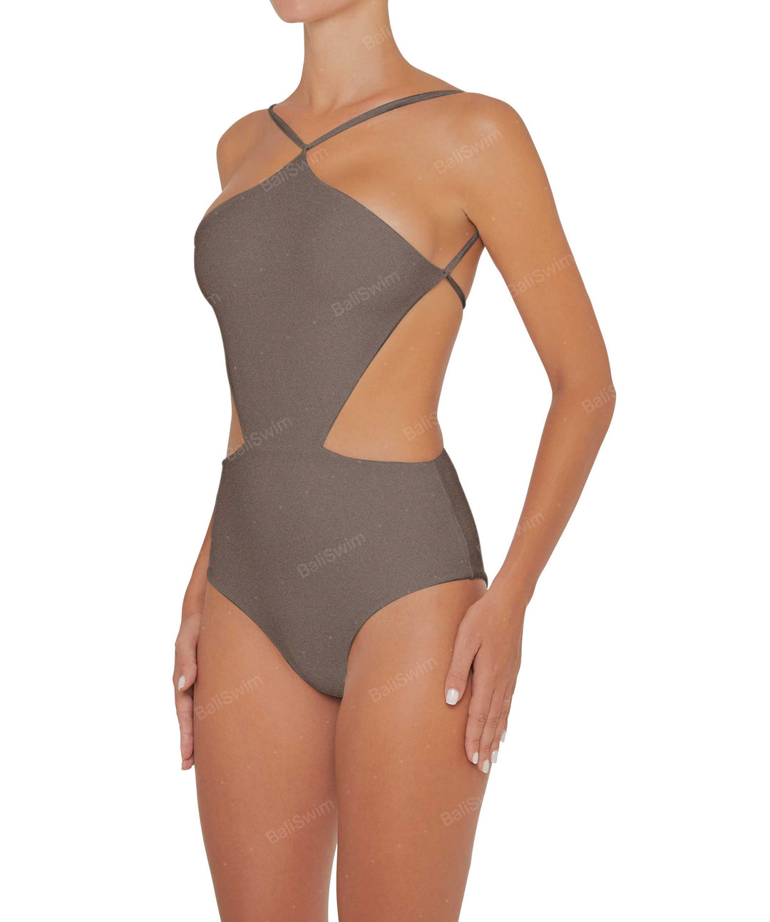 BSWS-S45 Peek a Boo Halter One Piece