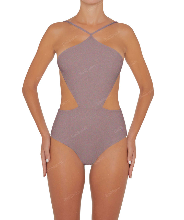 BSWS-S45 Peek a Boo Halter One Piece