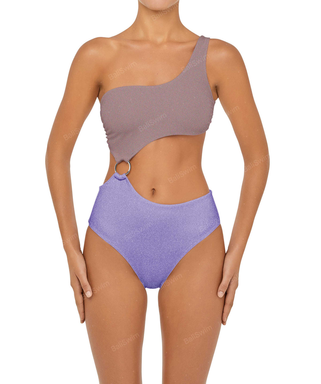 BSWS-S51 Assymetric Cut Out O-Ring Monokini