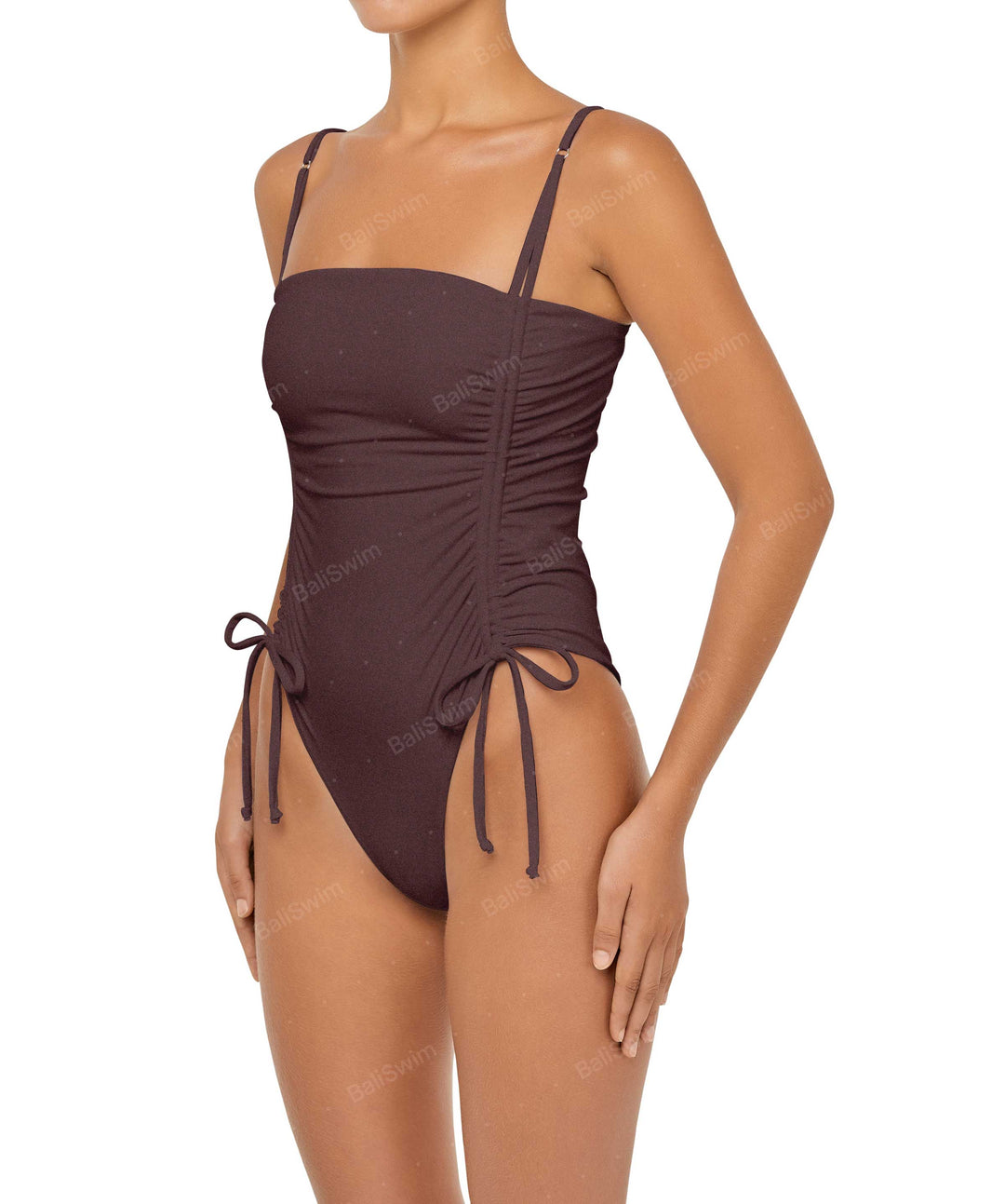 BSWS-S52 Princess Line Ruched One Piece