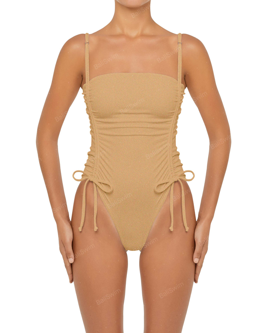 BSWS-S52 Princess Line Ruched One Piece
