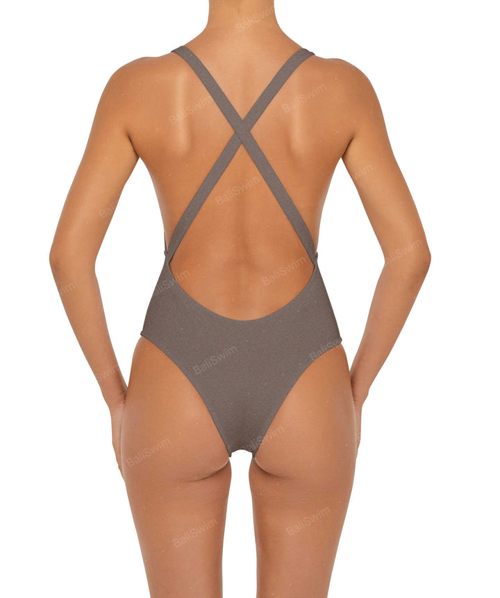 BSWS-S54 Low Back Criss Cross One Piece