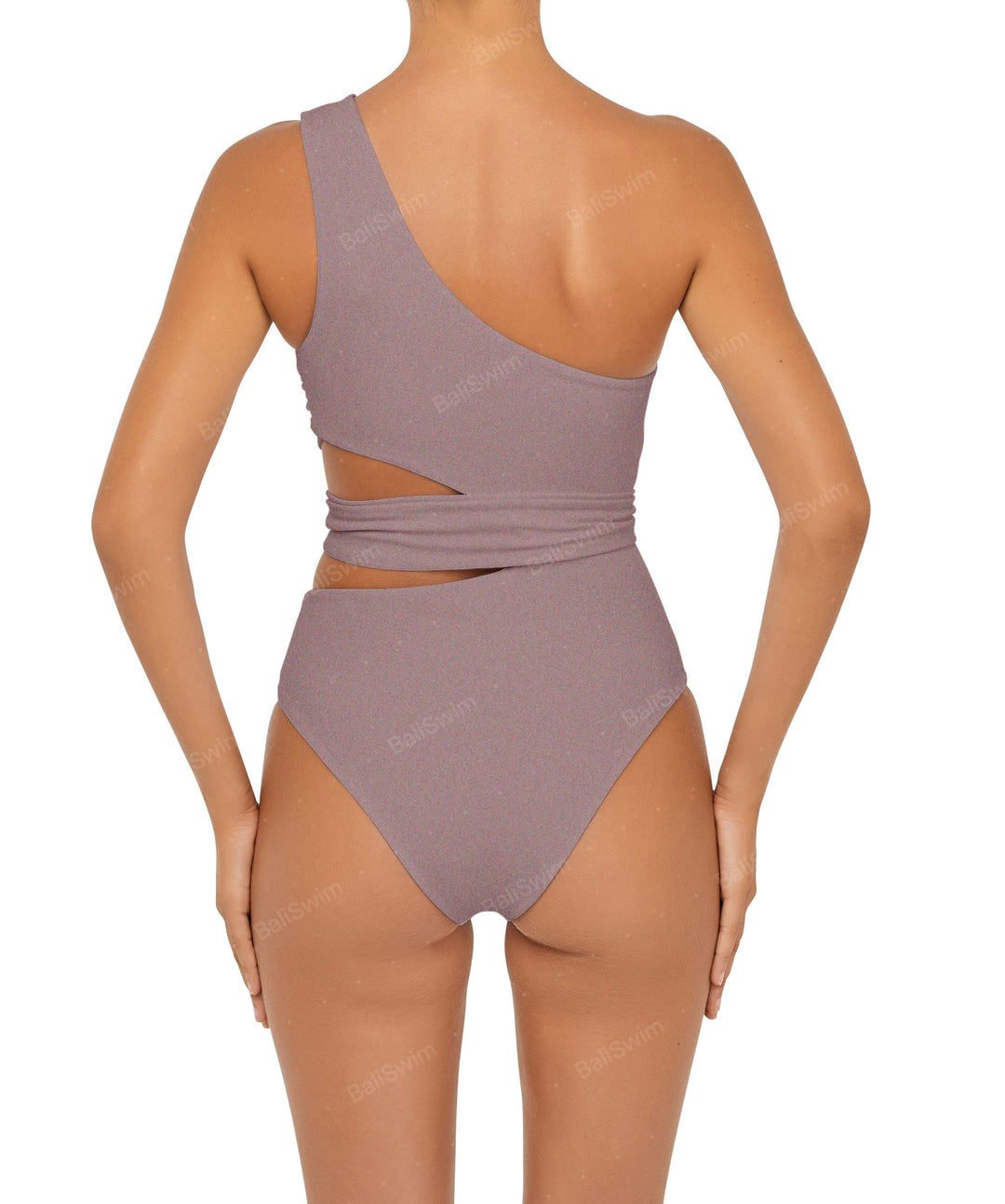 BSWS-S55 Cut Out One Shoulder Swimsuit