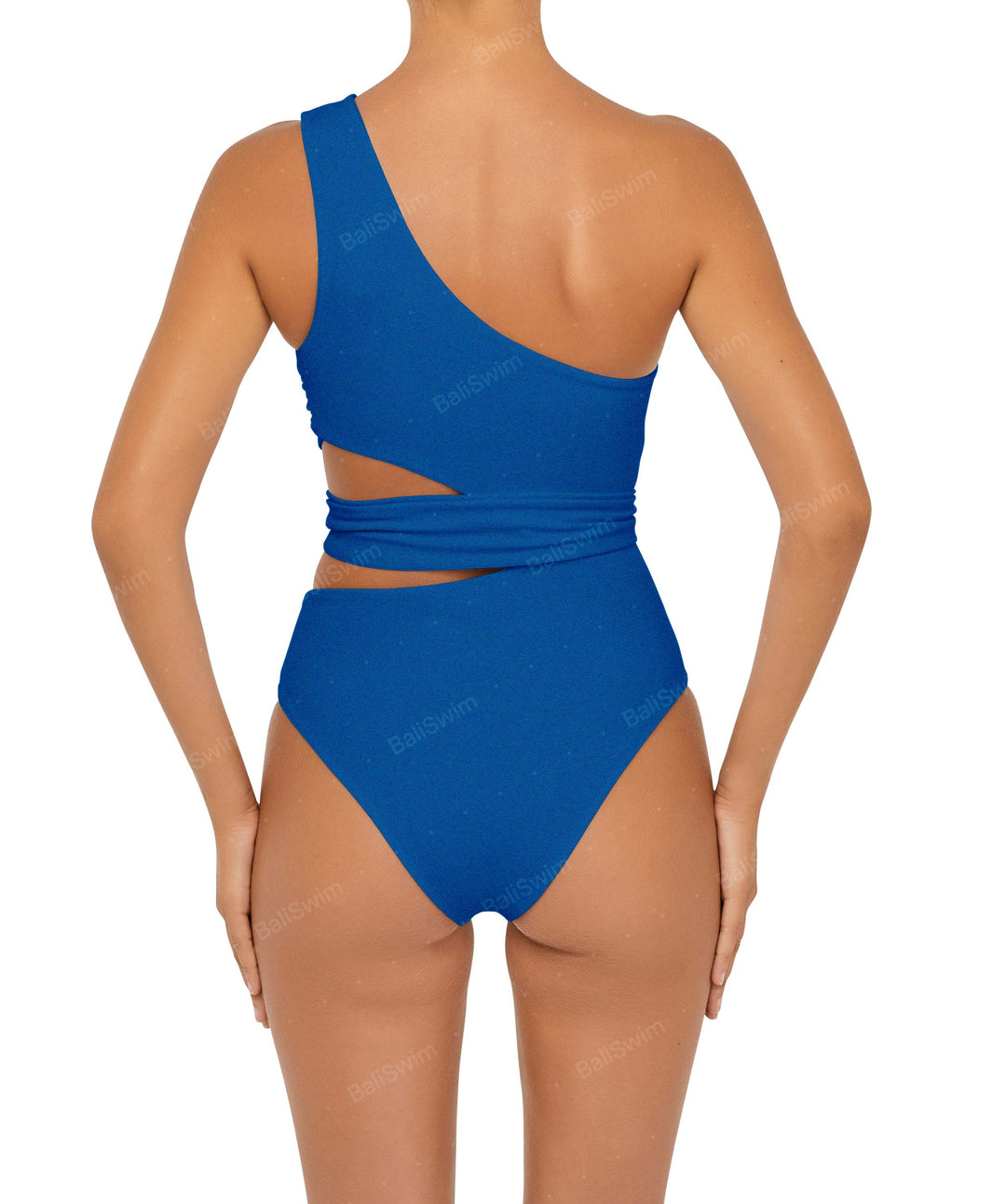 BSWS-S55 Cut Out One Shoulder Swimsuit