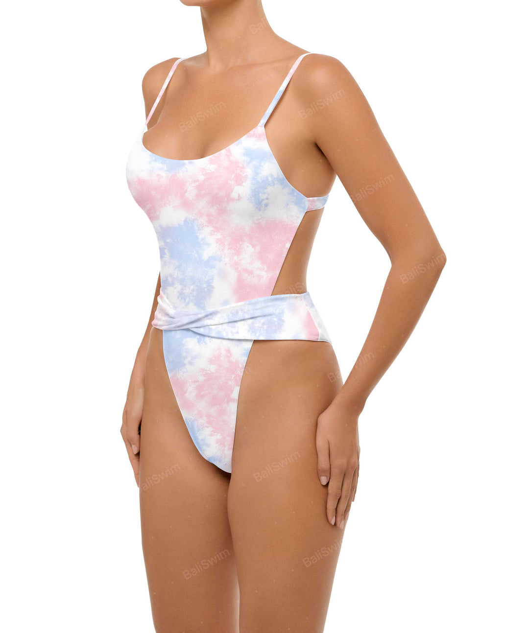 BSWS-S58 Wrap Around Twisted One Piece