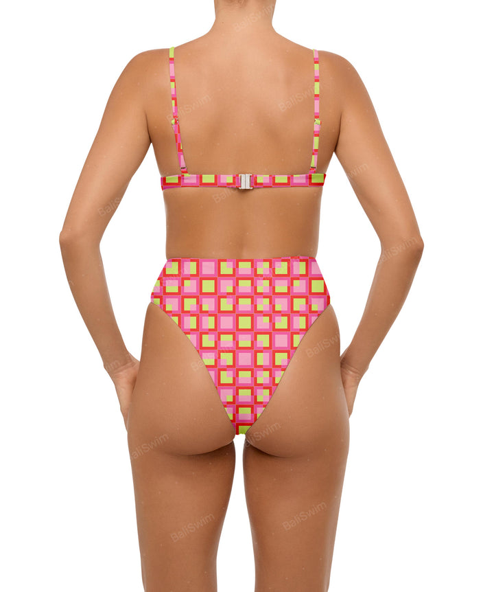 BSWS-S58 Wrap Around Twisted One Piece