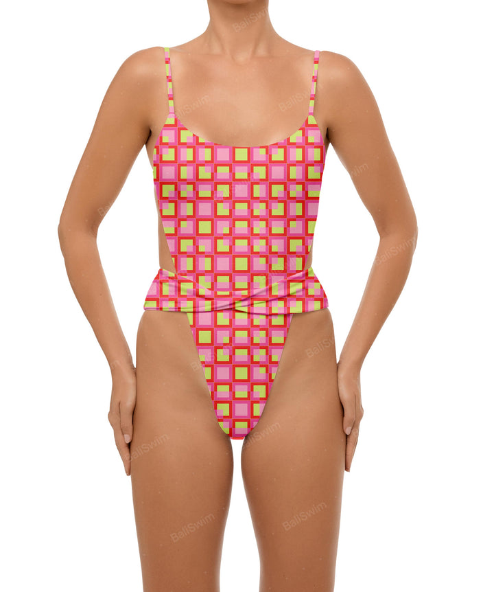 BSWS-S58 Wrap Around Twisted One Piece