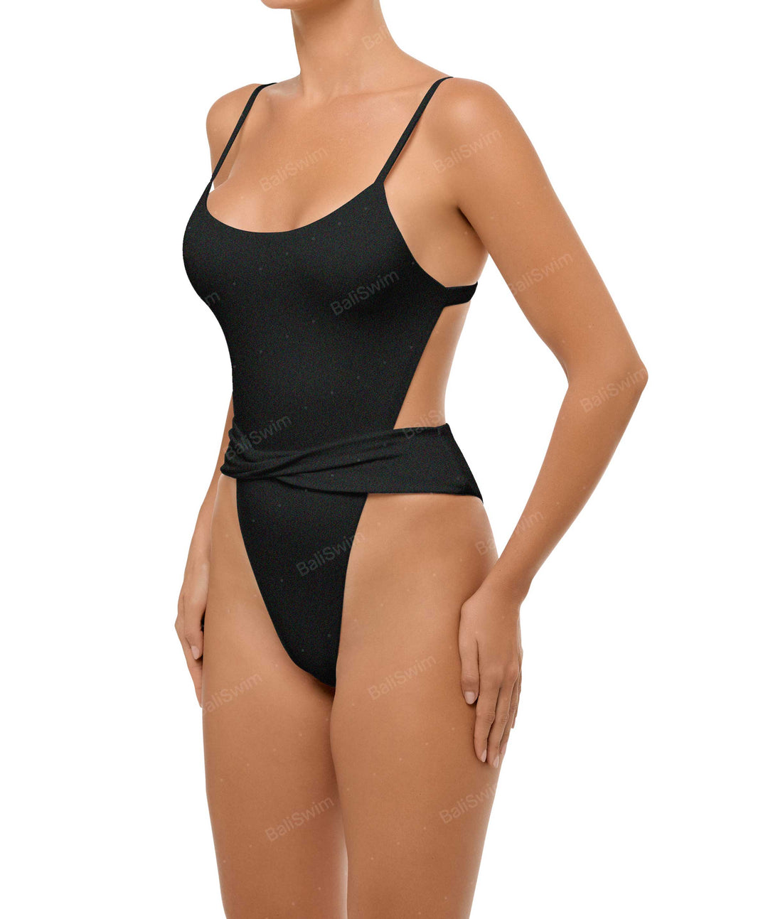 BSWS-S58 Wrap Around Twisted One Piece