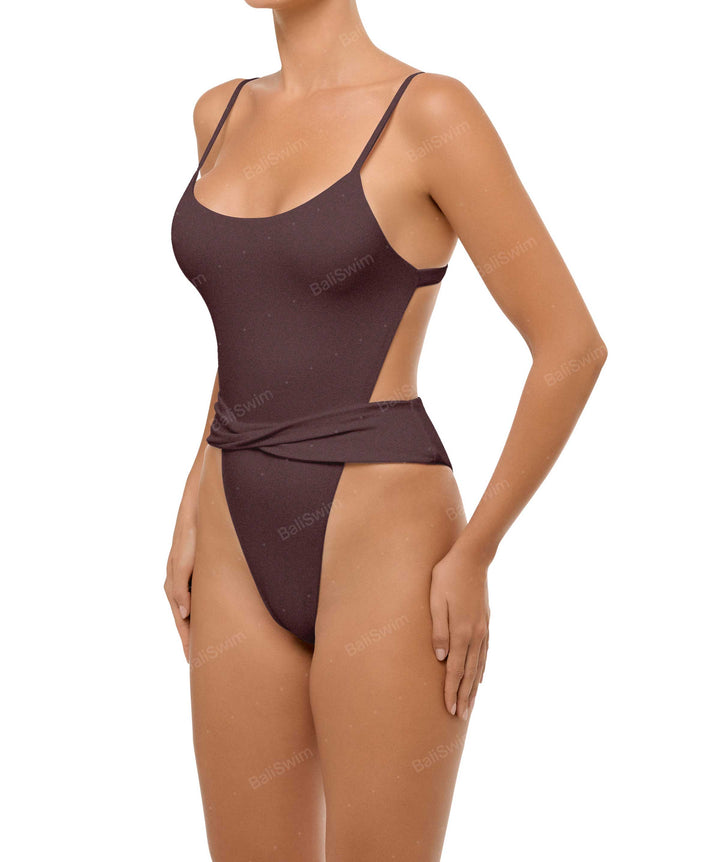 BSWS-S58 Wrap Around Twisted One Piece
