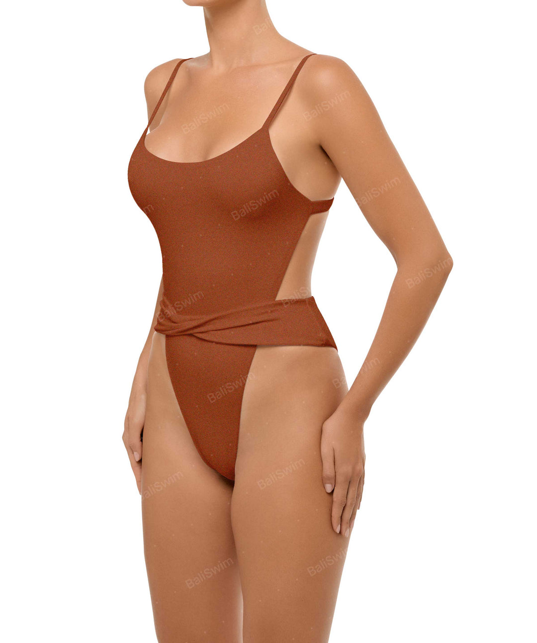 BSWS-S58 Wrap Around Twisted One Piece