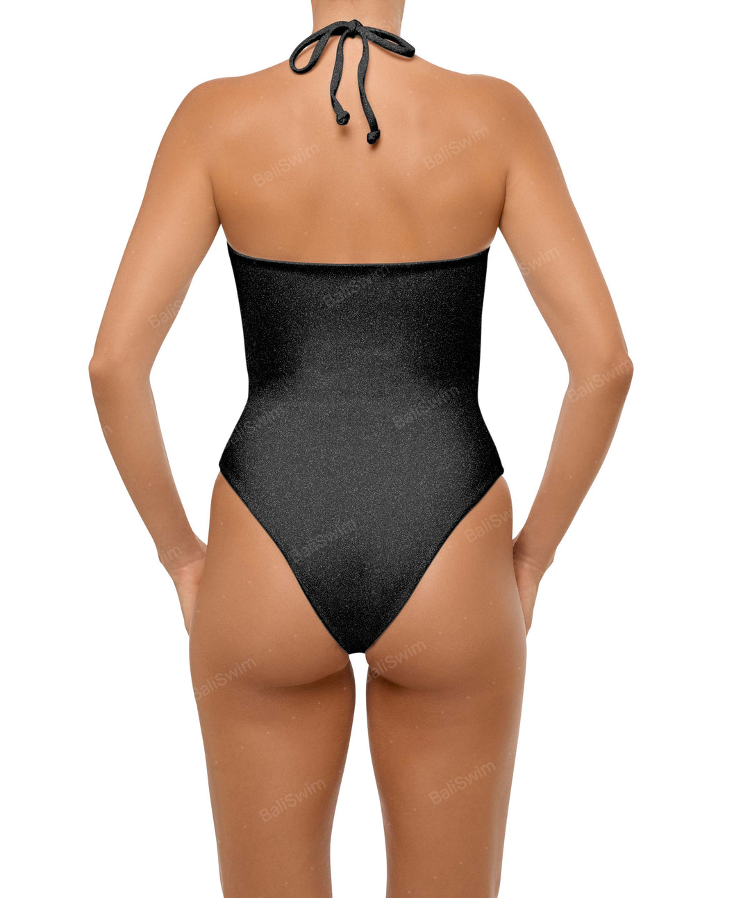 BSWS-S59 Asymmetric Cutout Halter One Piece