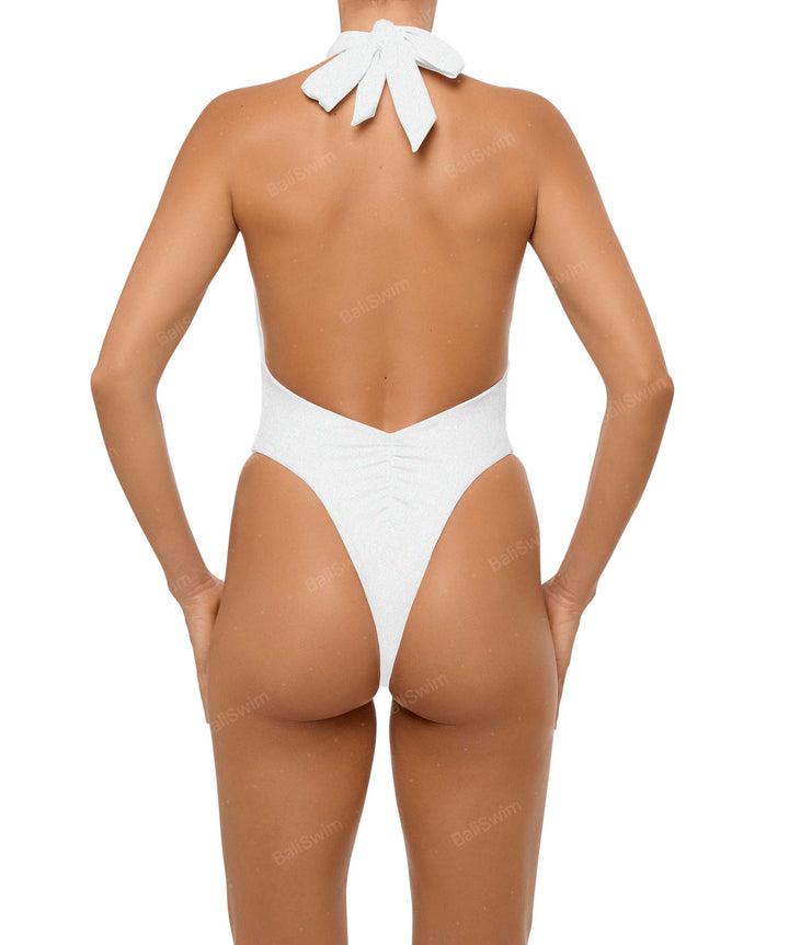 BSWS-S62 Halter Cutout Low Back One Piece