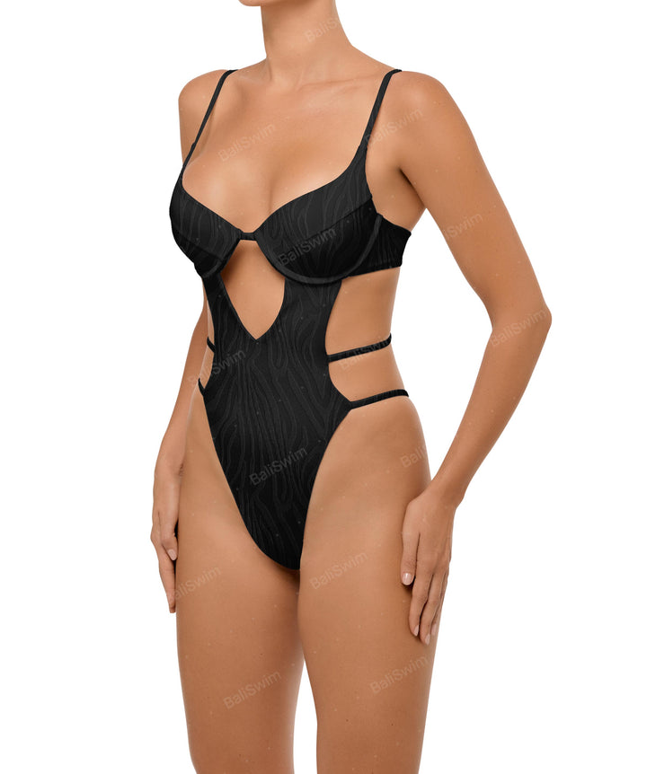 BSWS-S63 V-underwired CutOut One Piece