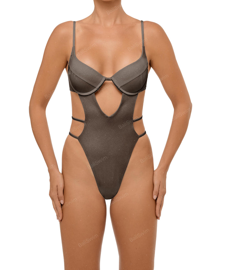 BSWS-S63 V-underwired CutOut One Piece