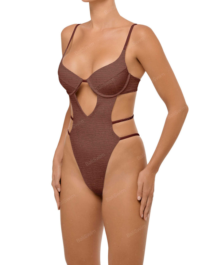BSWS-S63 V-underwired CutOut One Piece