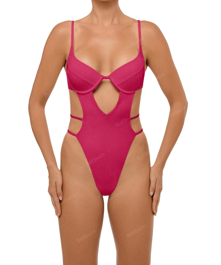 BSWS-S63 V-underwired CutOut One Piece