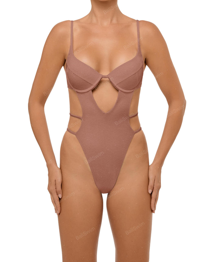 BSWS-S63 V-underwired CutOut One Piece