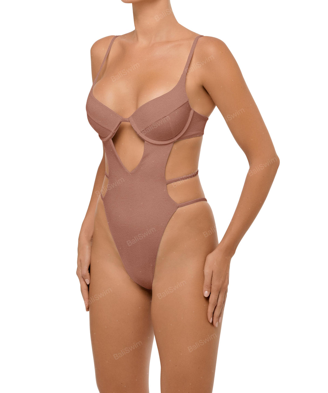 BSWS-S63 V-underwired CutOut One Piece