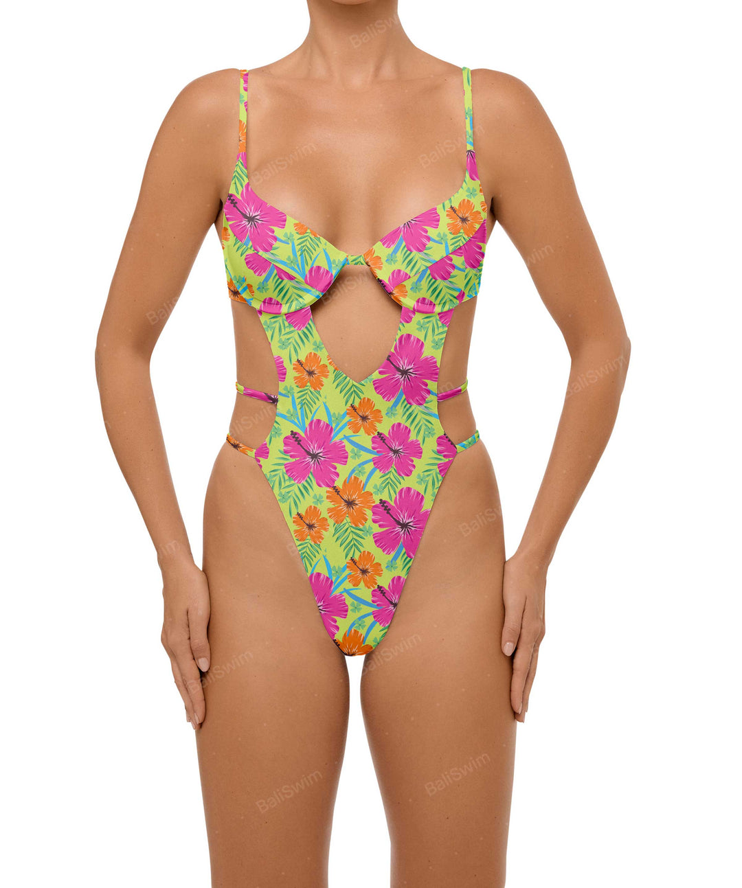 BSWS-S63 V-underwired CutOut One Piece