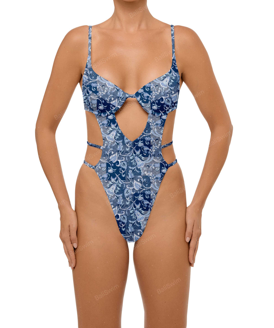 BSWS-S63 V-underwired CutOut One Piece