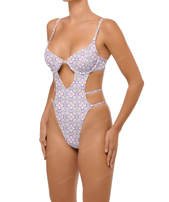 BSWS-S63 V-underwired CutOut One Piece