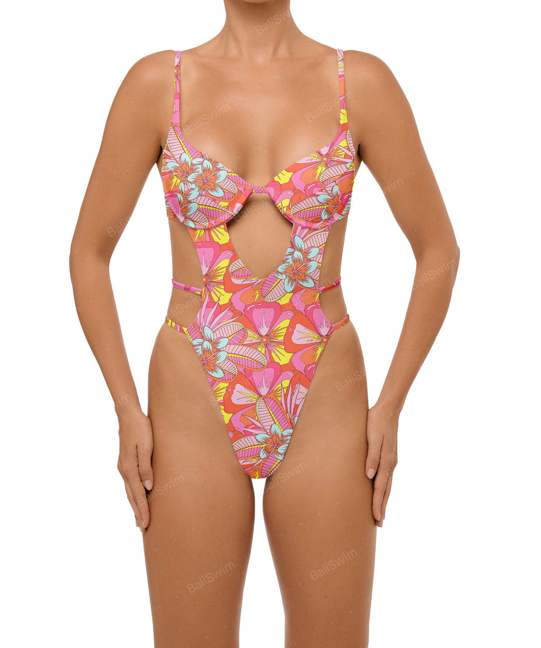 BSWS-S63 V-underwired CutOut One Piece