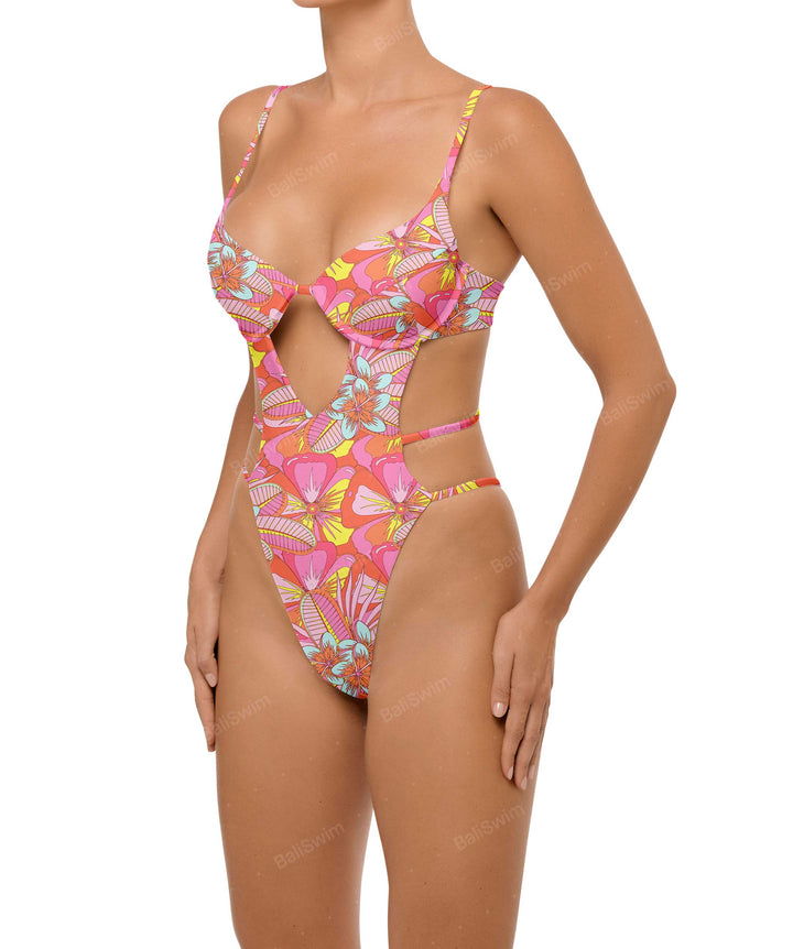 BSWS-S63 V-underwired CutOut One Piece