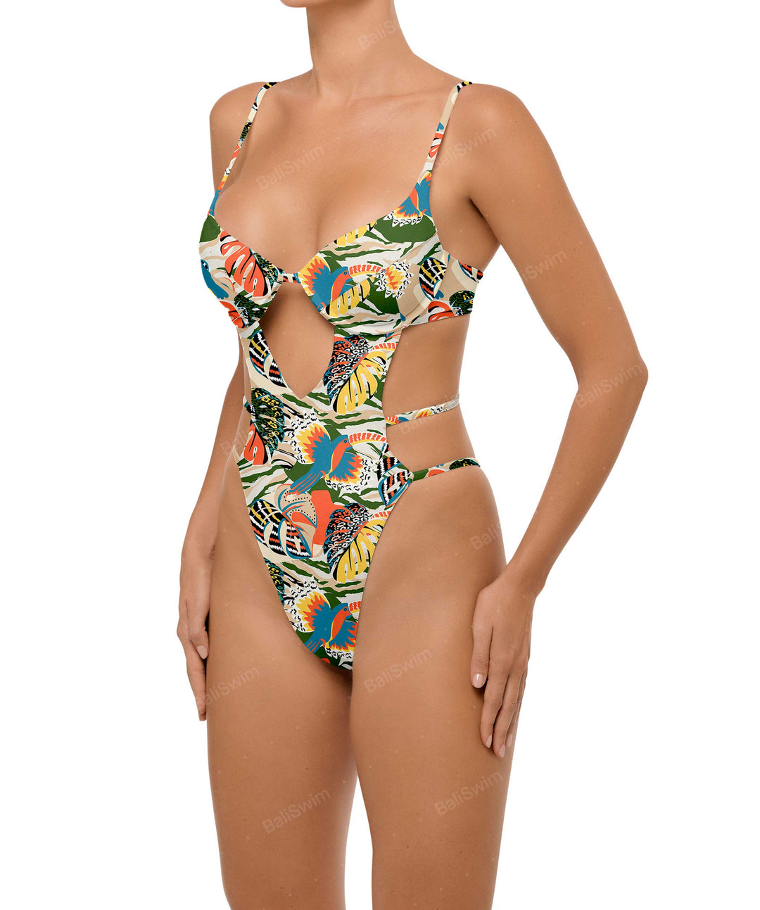 BSWS-S63 V-underwired CutOut One Piece
