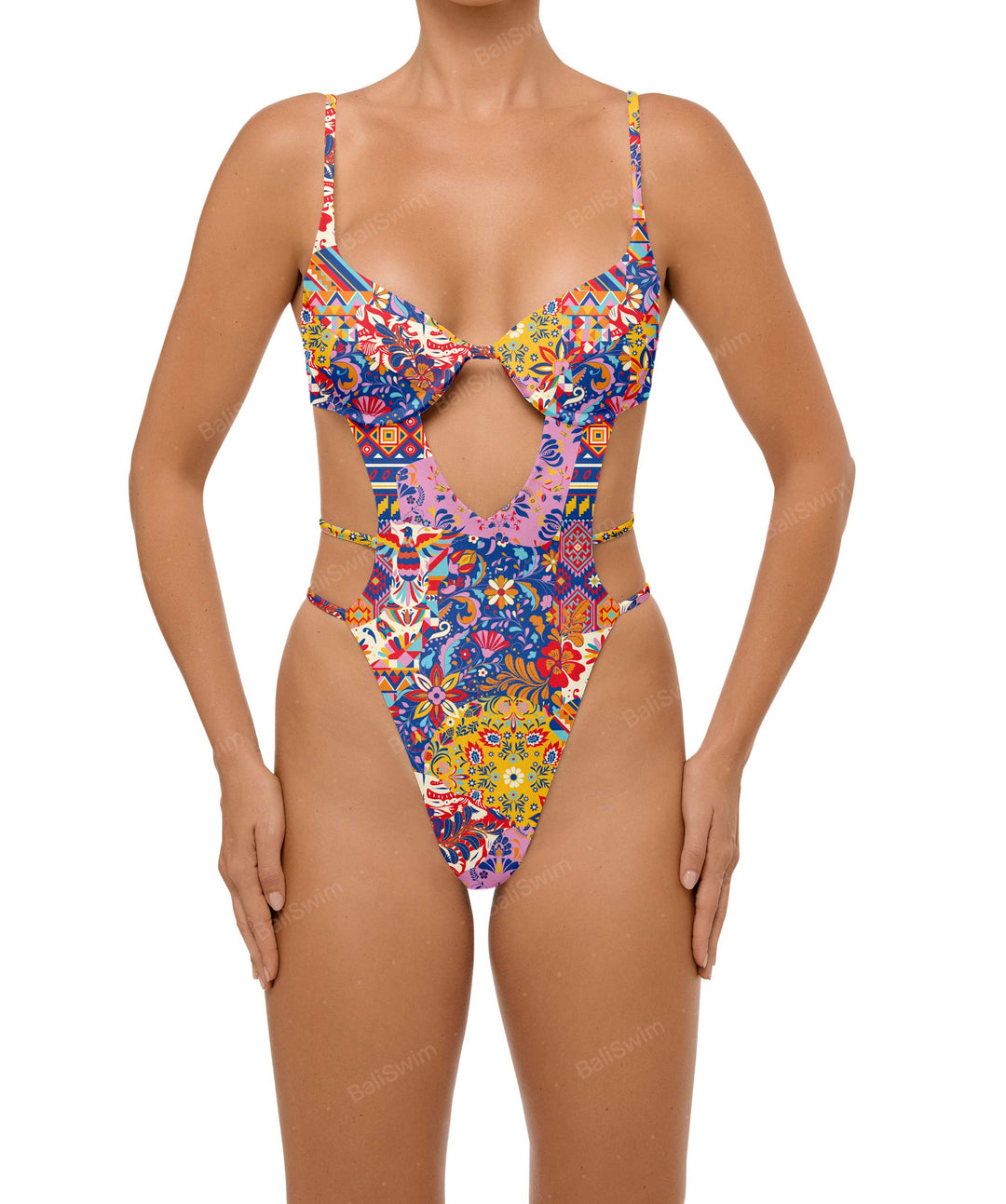 BSWS-S63 V-underwired CutOut One Piece