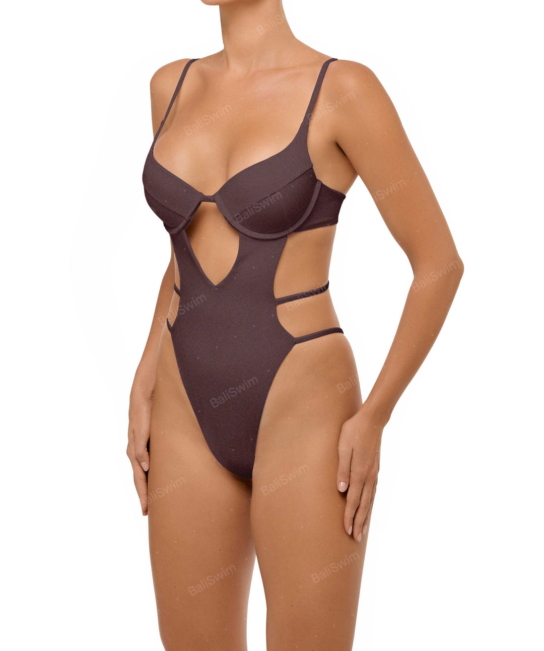 BSWS-S63 V-underwired CutOut One Piece