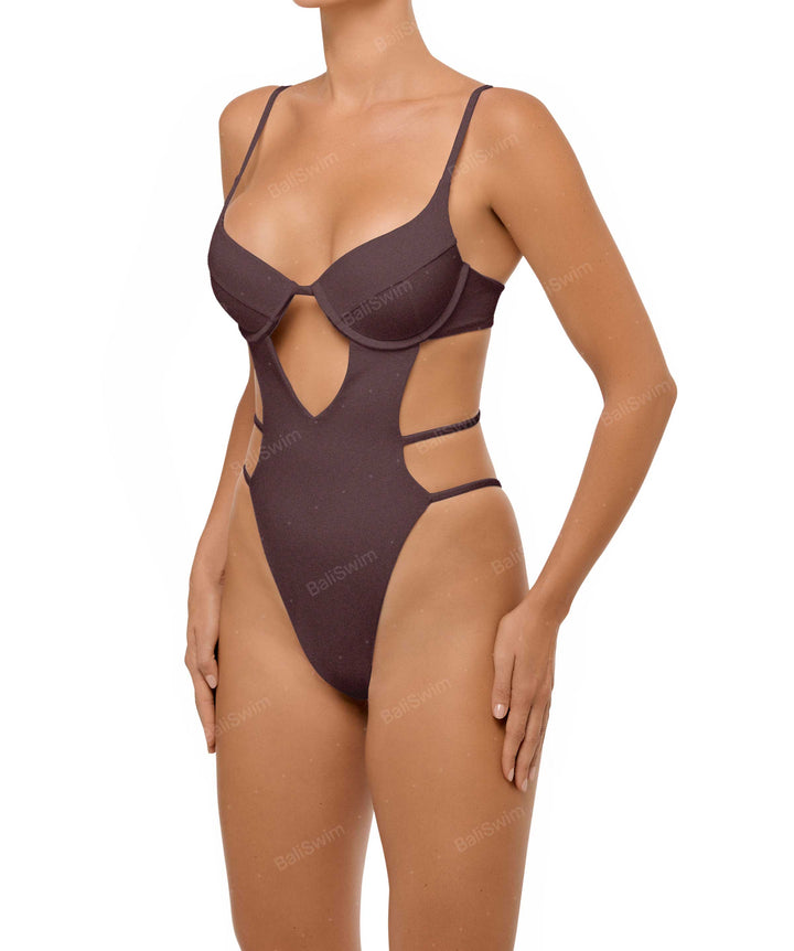 BSWS-S63 V-underwired CutOut One Piece