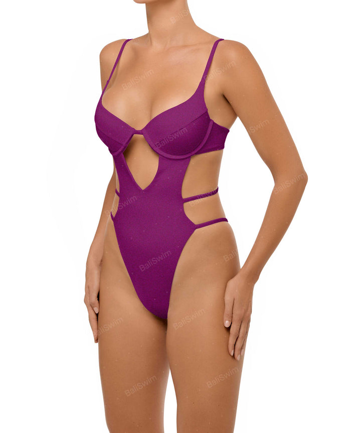 BSWS-S63 V-underwired CutOut One Piece