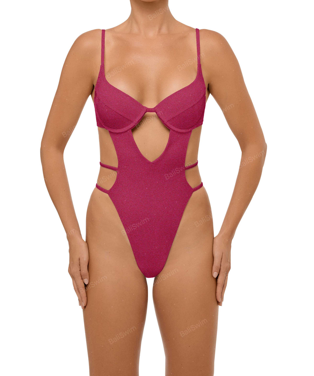 BSWS-S63 V-underwired CutOut One Piece