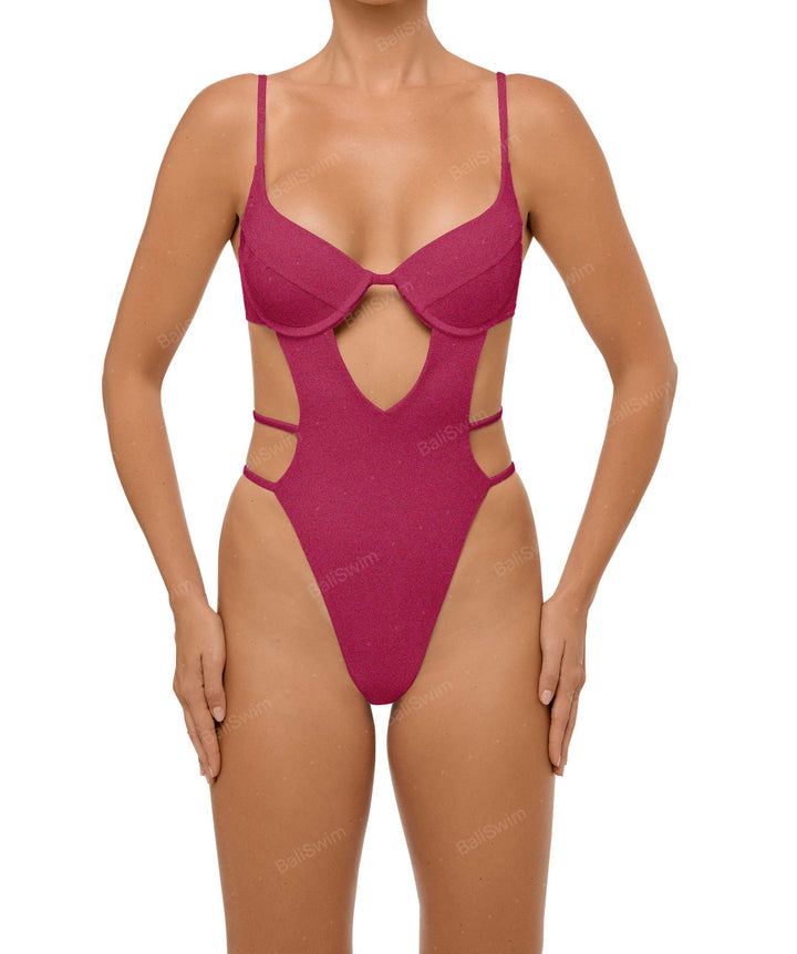 BSWS-S63 V-underwired CutOut One Piece