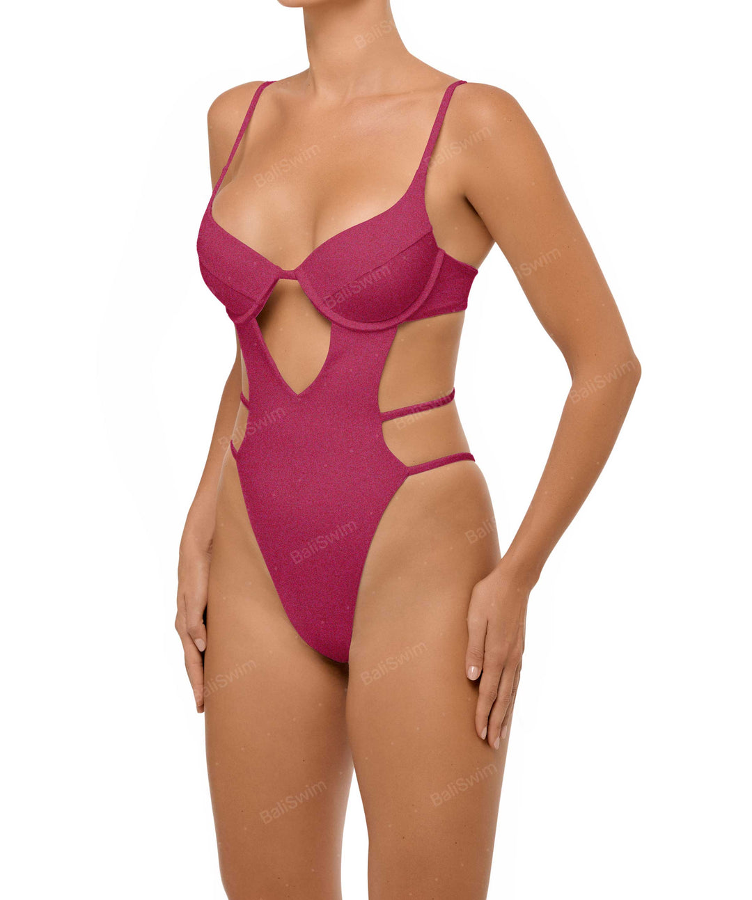 BSWS-S63 V-underwired CutOut One Piece