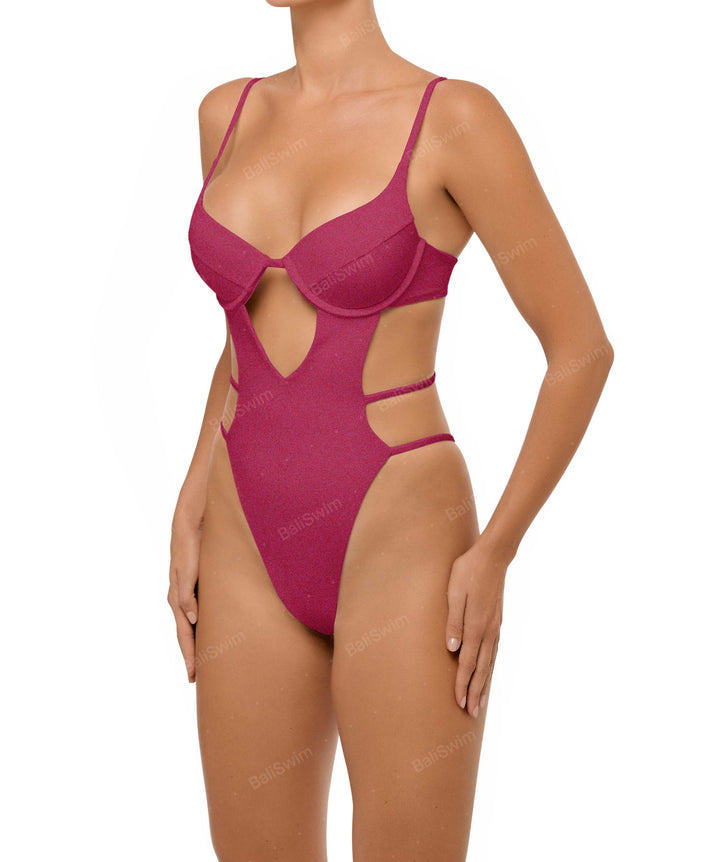 BSWS-S63 V-underwired CutOut One Piece