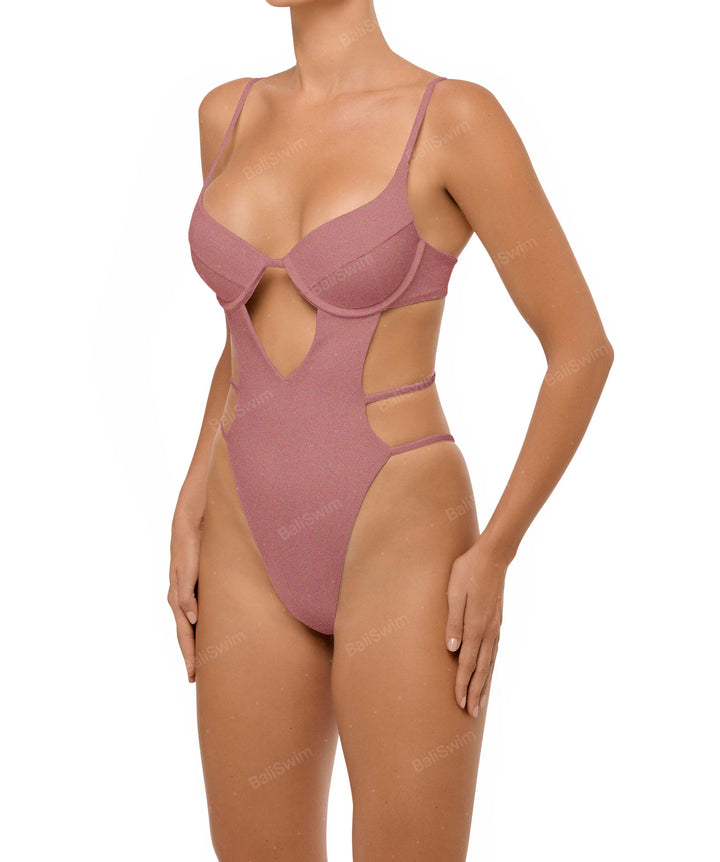 BSWS-S63 V-underwired CutOut One Piece