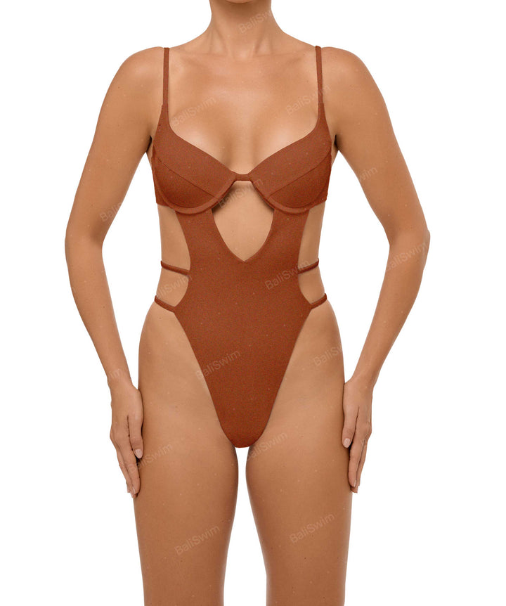 BSWS-S63 V-underwired CutOut One Piece